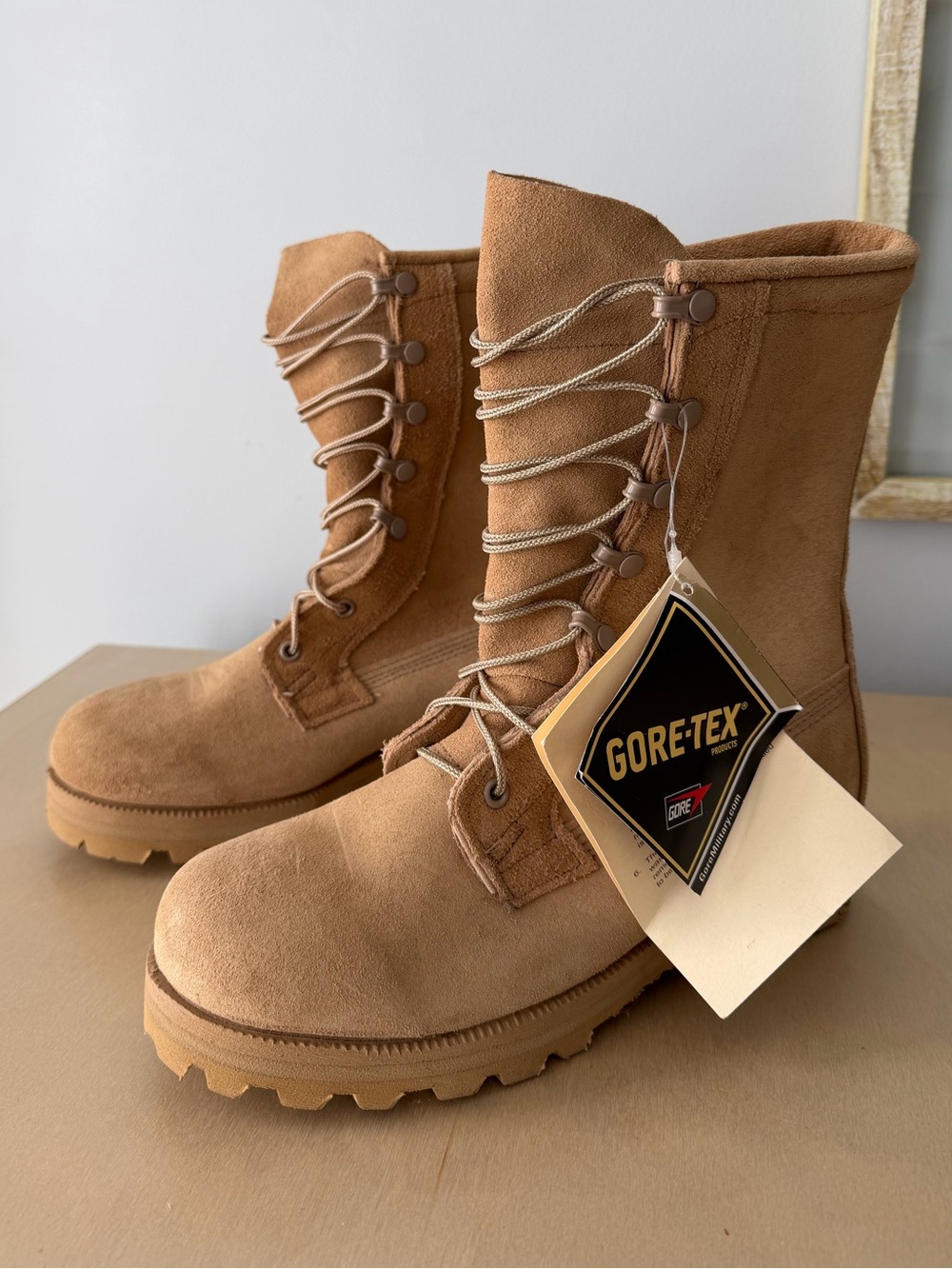 New! Belleville 08-D-1043 ICWT 7.0 R Gore-Tex Desert Tan Military Army Boots